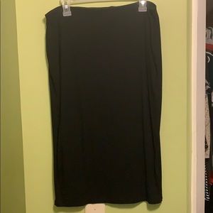 Black pencil skirt